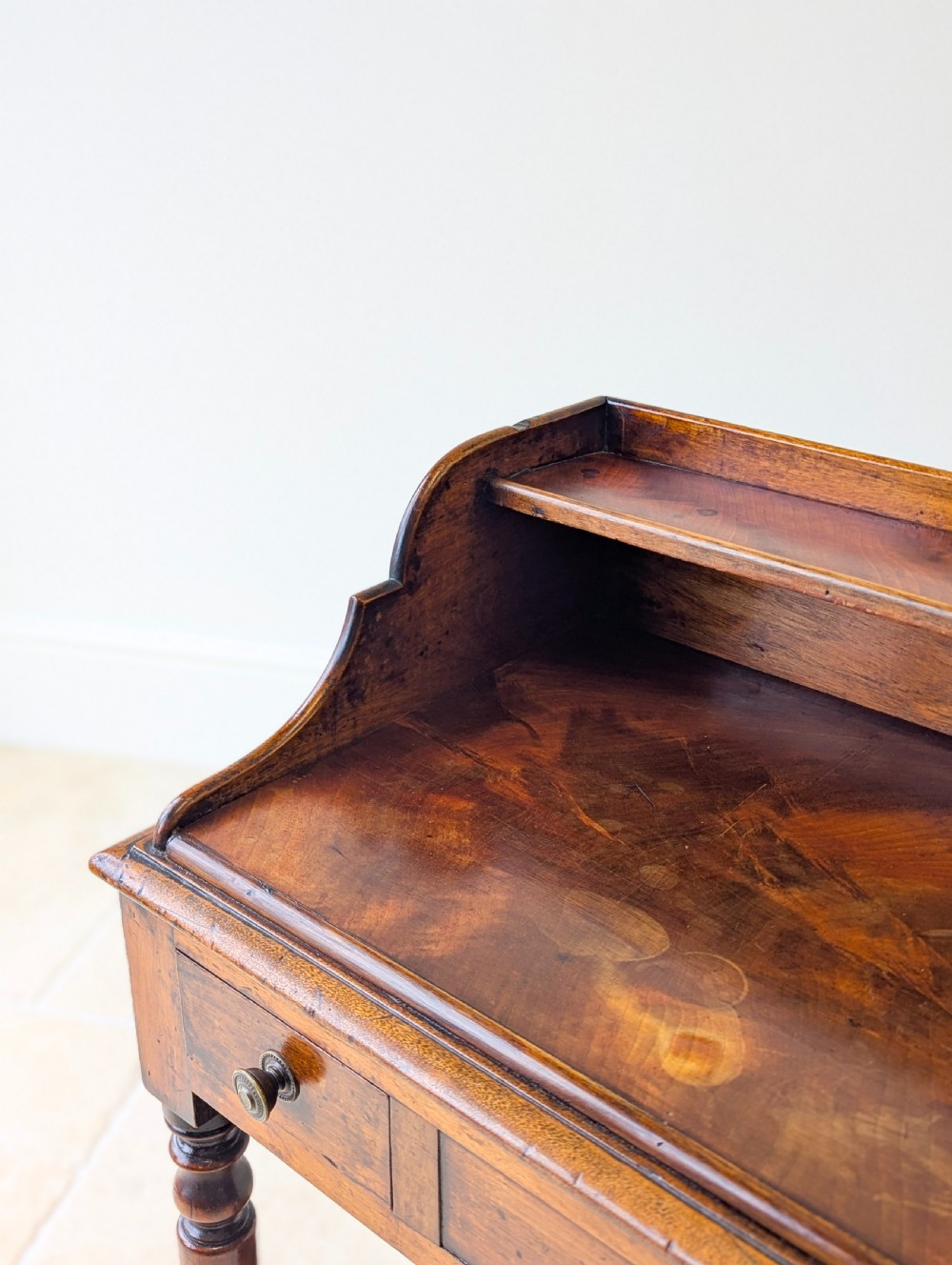 Antique Victorian Walnut Small Writing Table c.1890 View VI