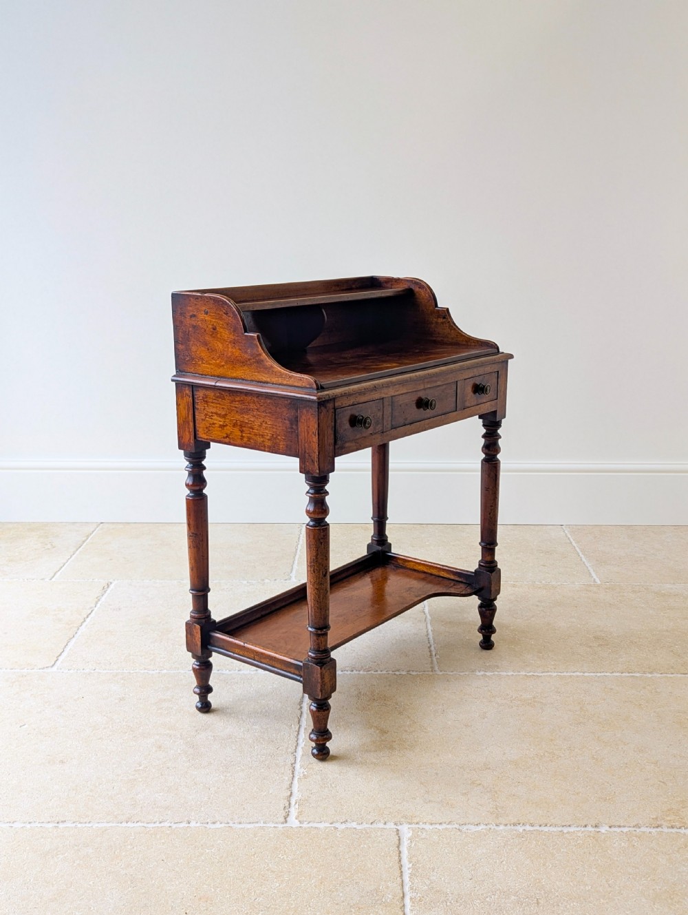 Antique Victorian Walnut Small Writing Table c.1890 View VII
