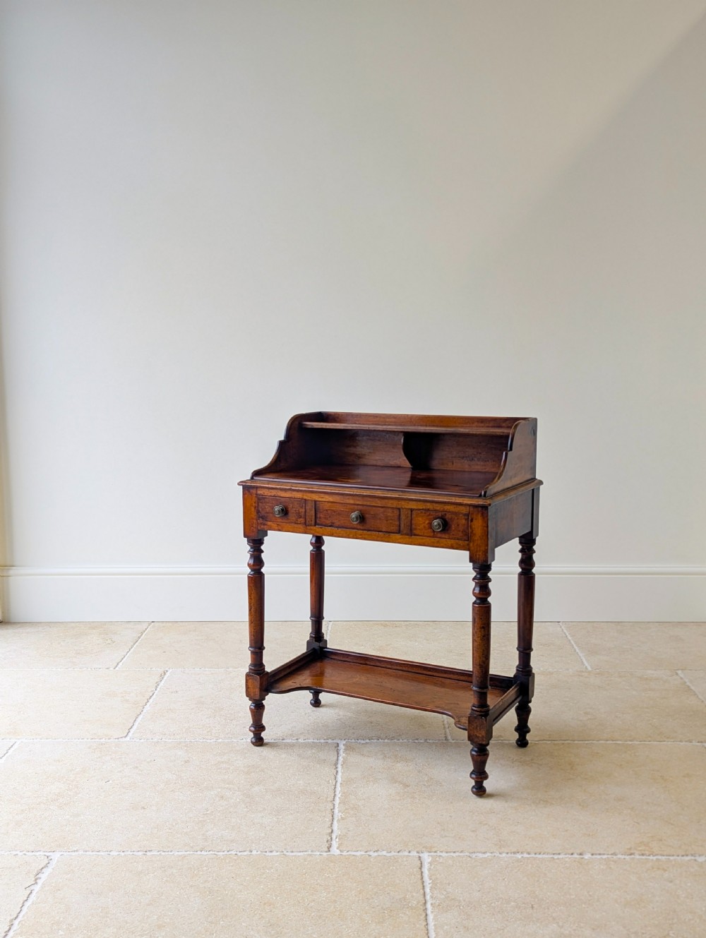 Antique Victorian Walnut Small Writing Table c.1890 View IX