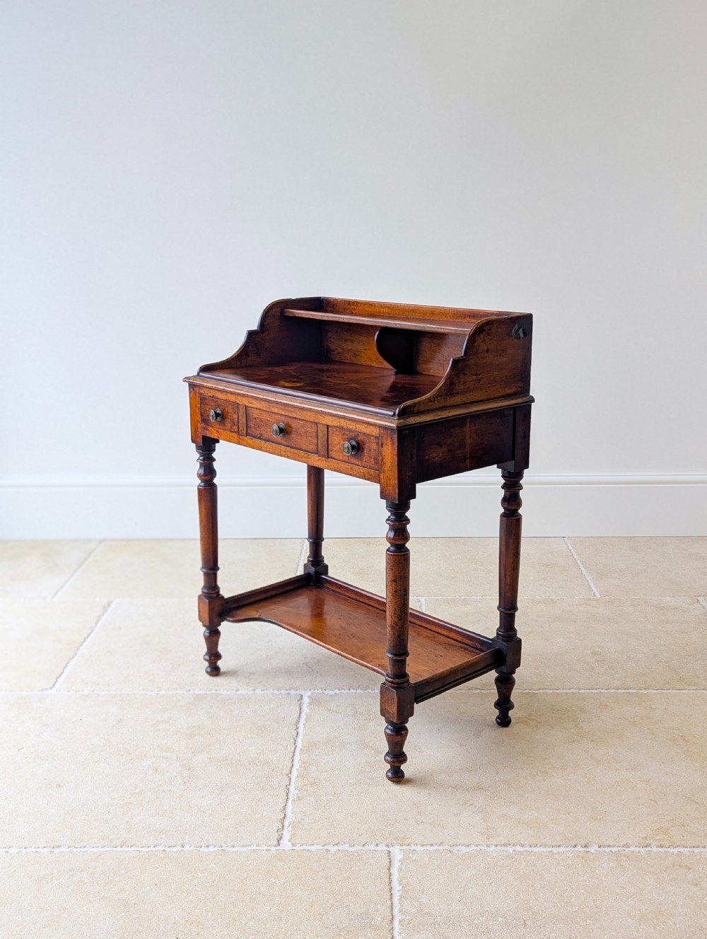 Antique Victorian Walnut Small Writing Table c.1890 View XI