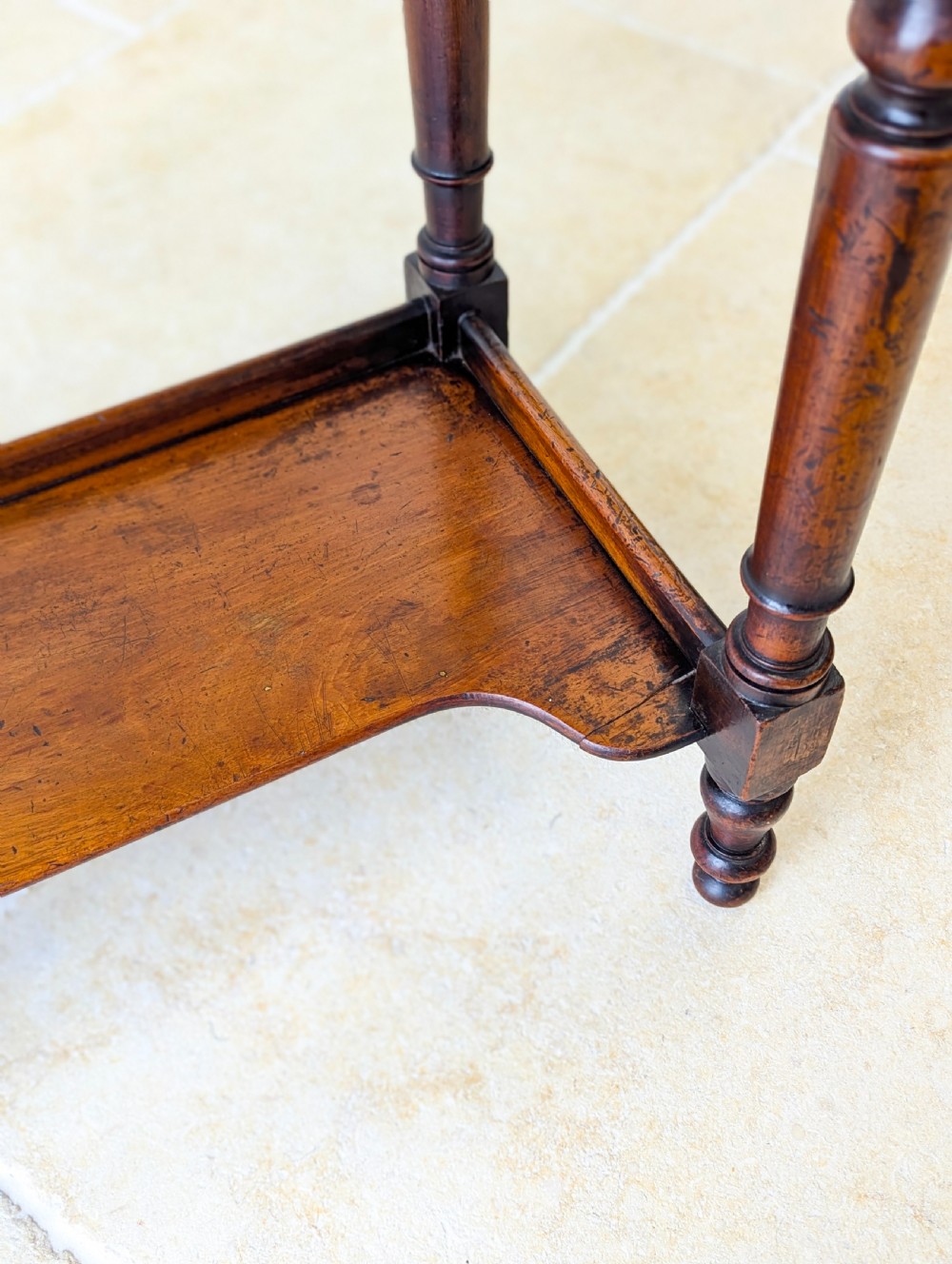 Antique Victorian Walnut Small Writing Table c.1890 View XIV