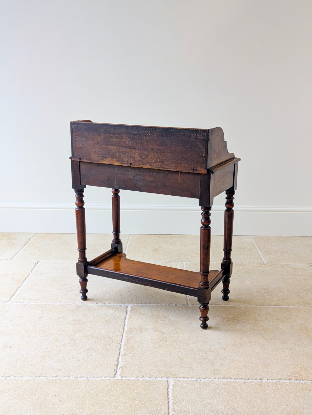 Antique Victorian Walnut Small Writing Table c.1890 View XVII