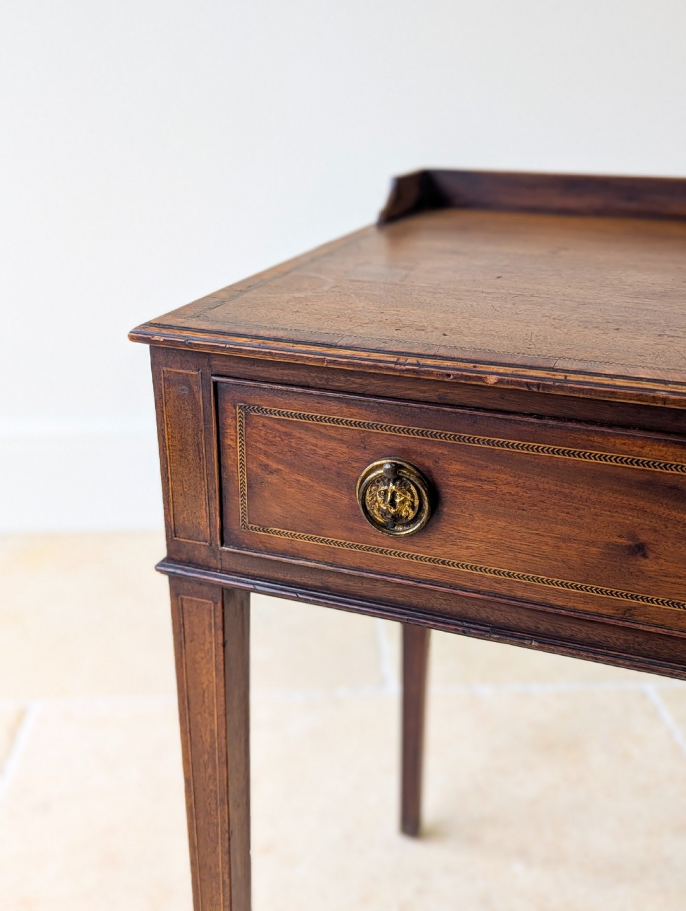 Antique Edwardian Mahogany Writing Table c.1910 View IV