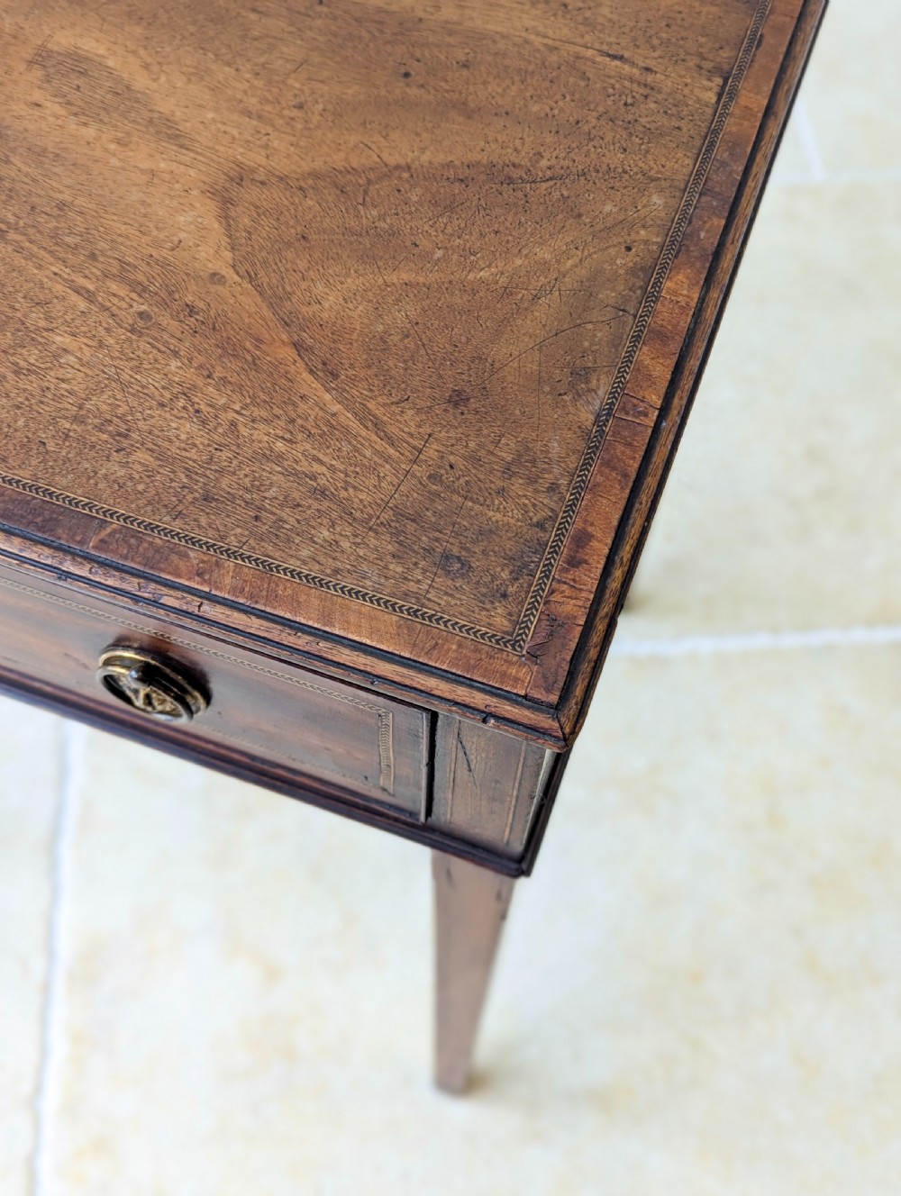 Antique Edwardian Mahogany Writing Table c.1910 View VIII