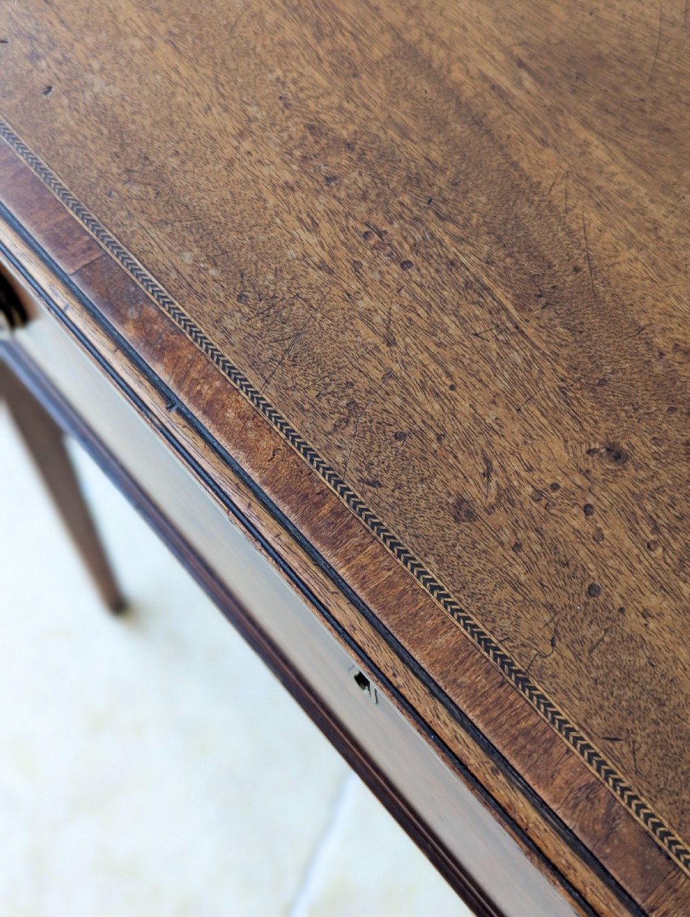 Antique Edwardian Mahogany Writing Table c.1910 View X
