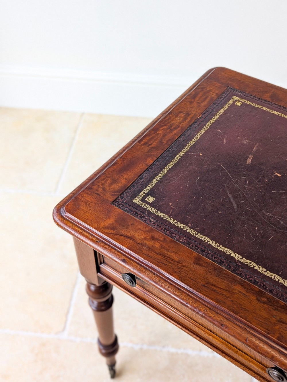 Antique Victorian Mahogany Writing Table c.1890 View II