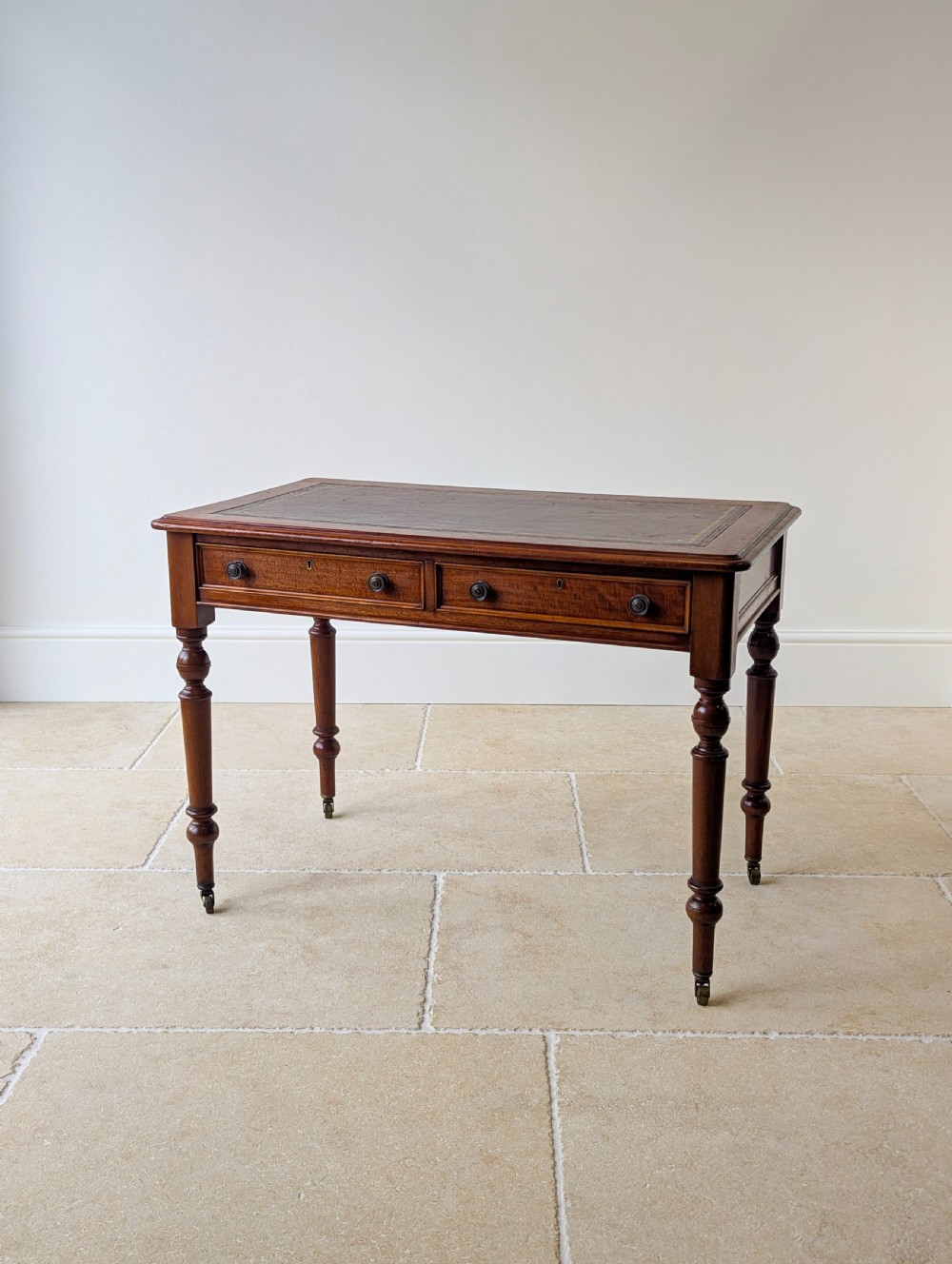 Antique Victorian Mahogany Writing Table c.1890 View VII