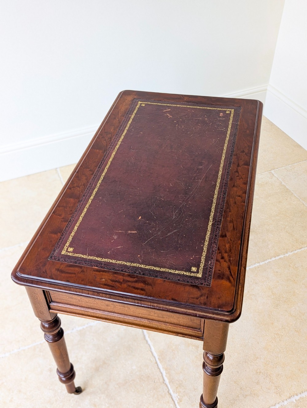 Antique Victorian Mahogany Writing Table c.1890 View VIII