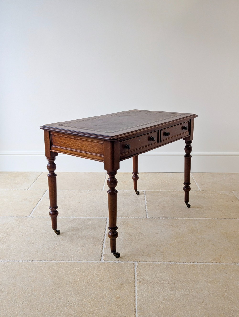 Antique Victorian Mahogany Writing Table c.1890 View XIII