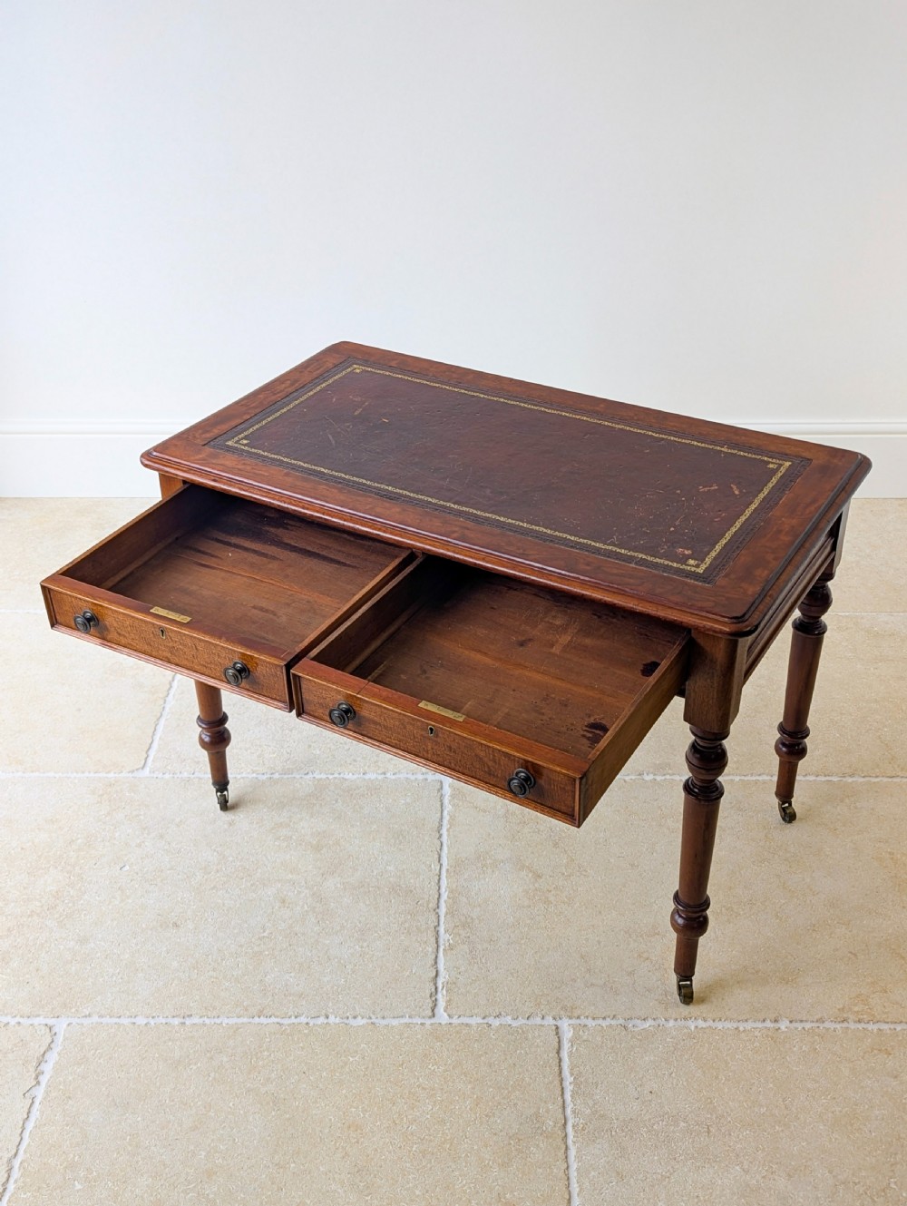 Antique Victorian Mahogany Writing Table c.1890 View XVI