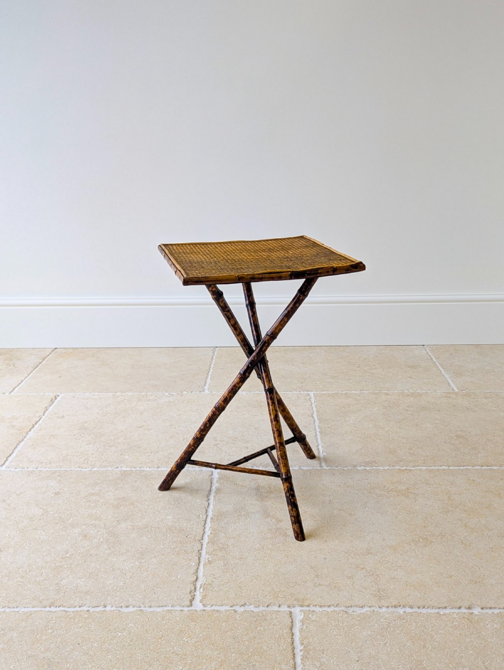 Antique Victorian Bamboo Occasional Table c.1890 View VI