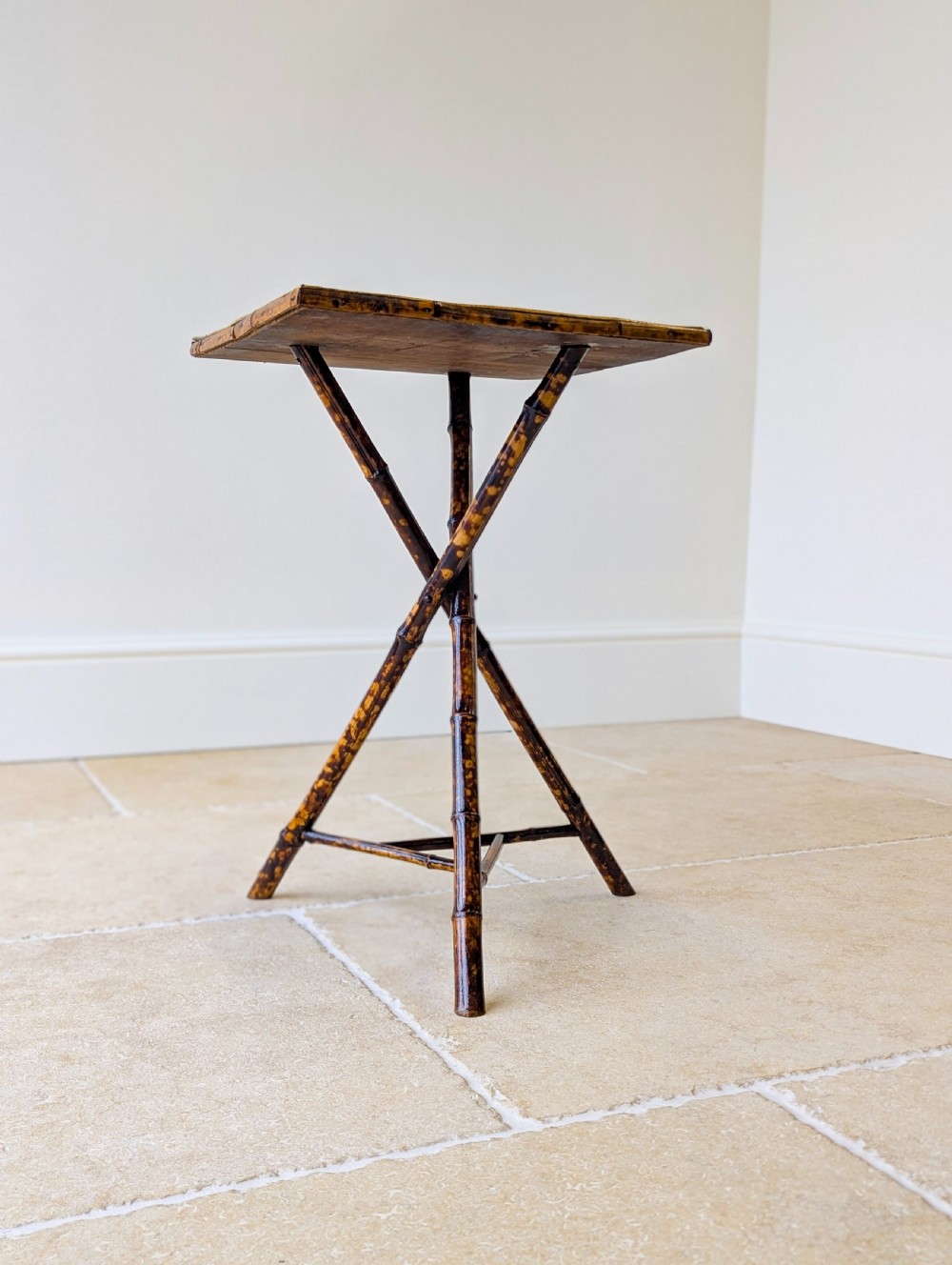 Antique Victorian Bamboo Occasional Table c.1890 View IX