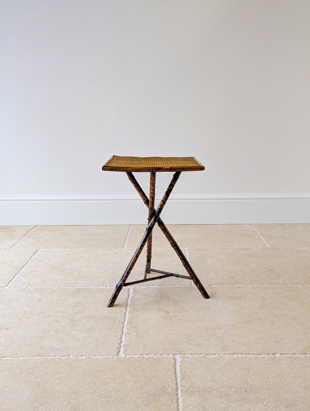 Antique Victorian Bamboo Occasional Table c.1890 View X