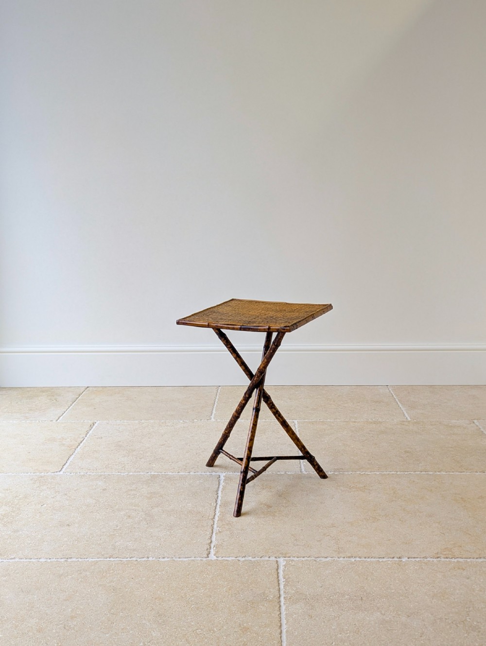 Antique Victorian Bamboo Occasional Table c.1890 View XII