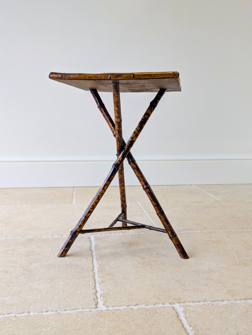 Antique Victorian Bamboo Occasional Table c.1890 View XIII