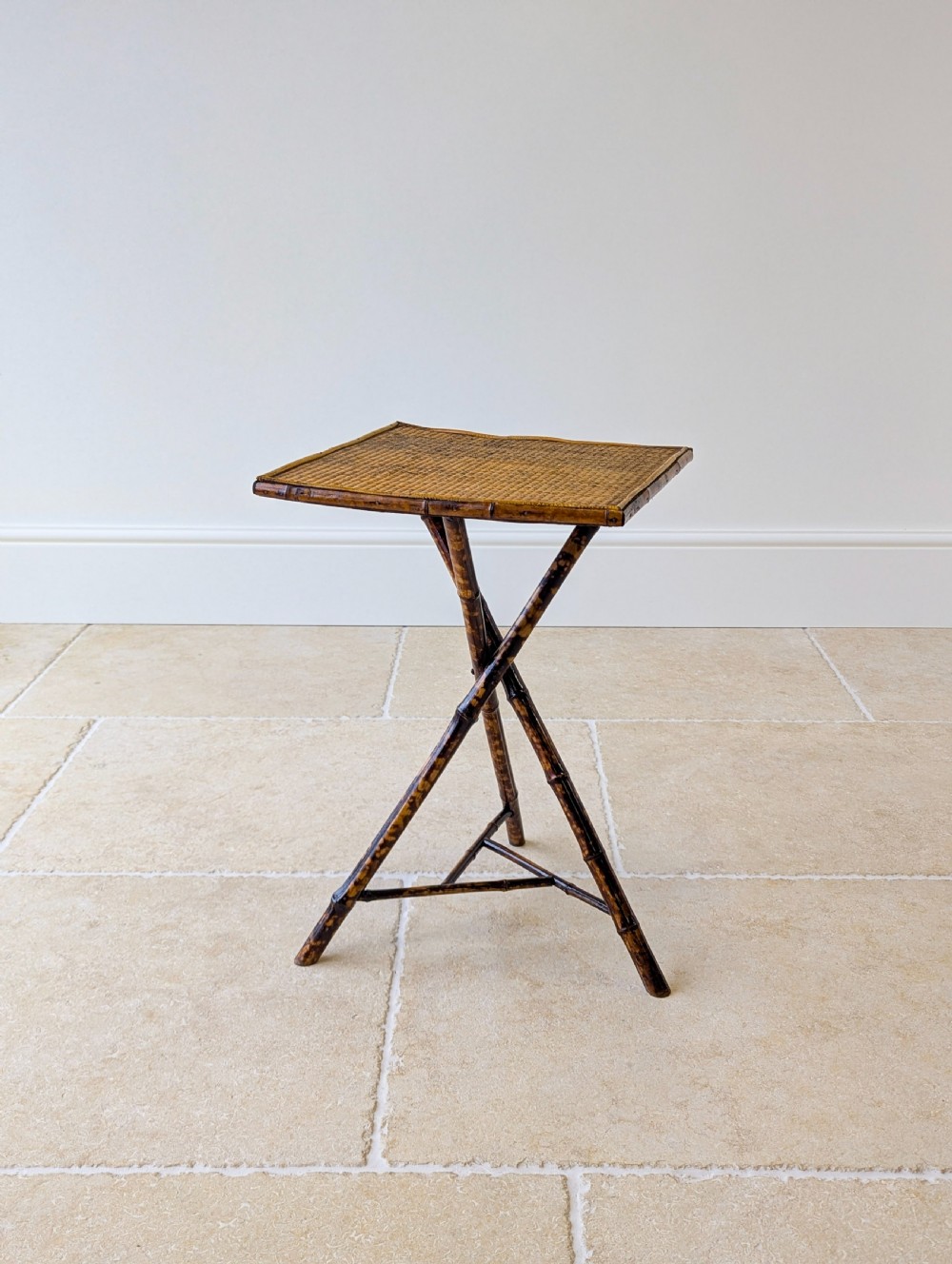Antique Victorian Bamboo Occasional Table c.1890 View XIV