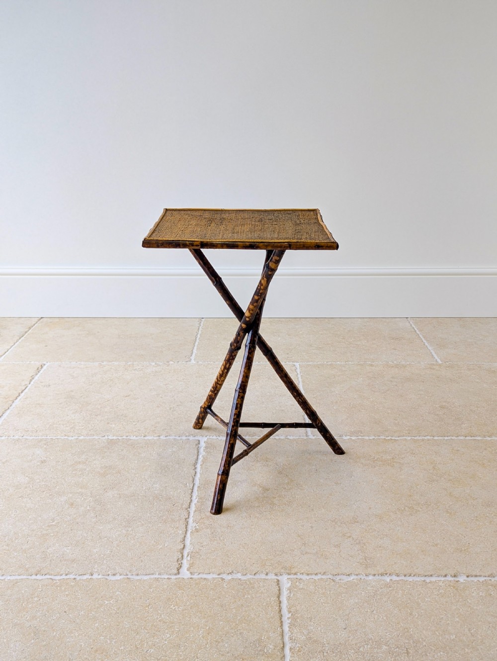 Antique Victorian Bamboo Occasional Table c.1890 View XV