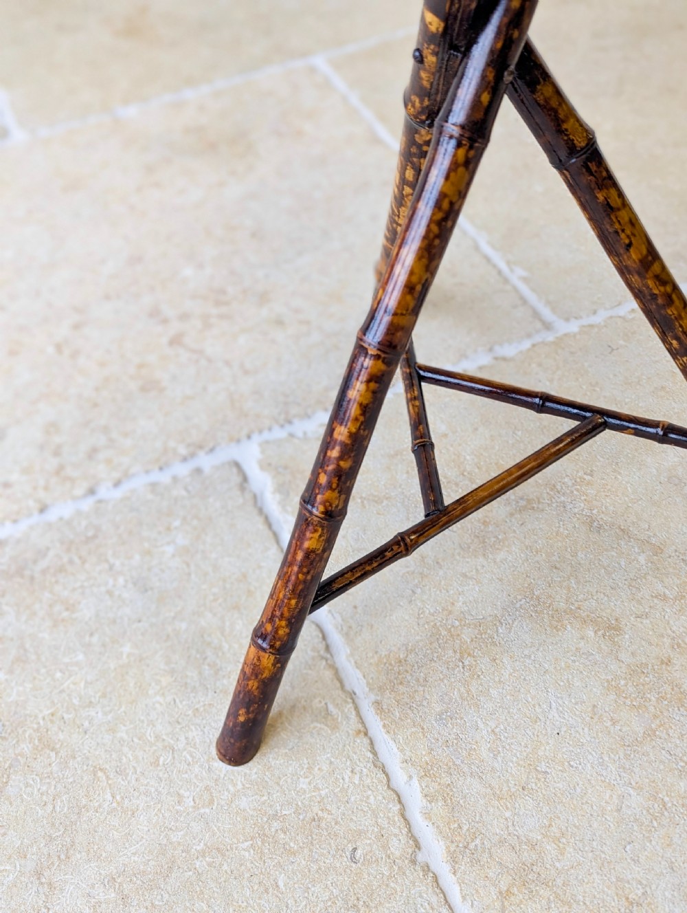 Antique Victorian Bamboo Occasional Table c.1890 View XVI
