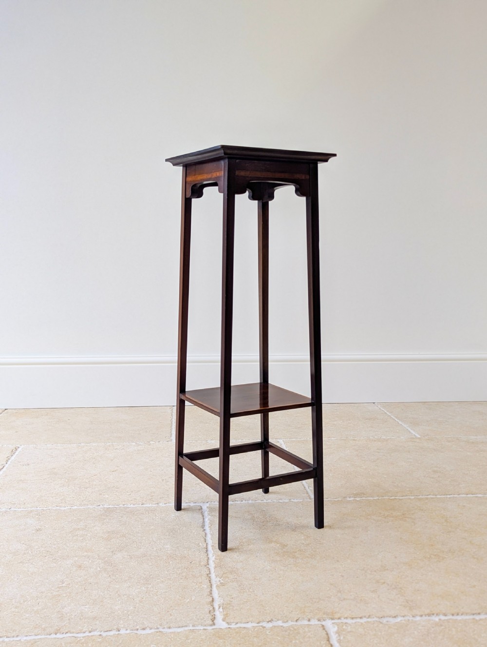 Antique Edwardian Mahogany Plant Stand c.1910 View II