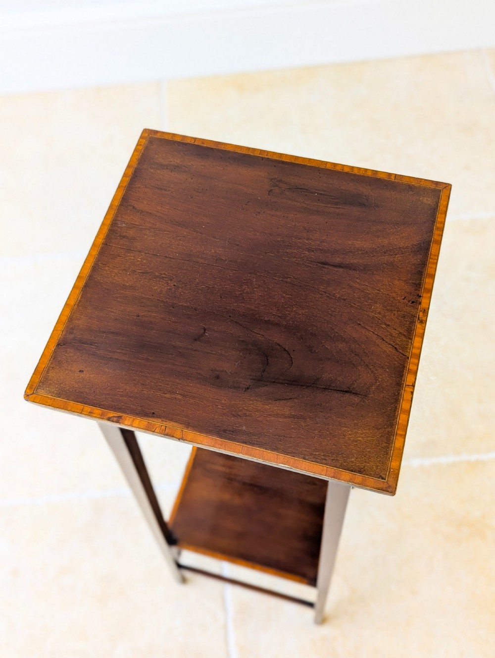 Antique Edwardian Mahogany Plant Stand c.1910 View III