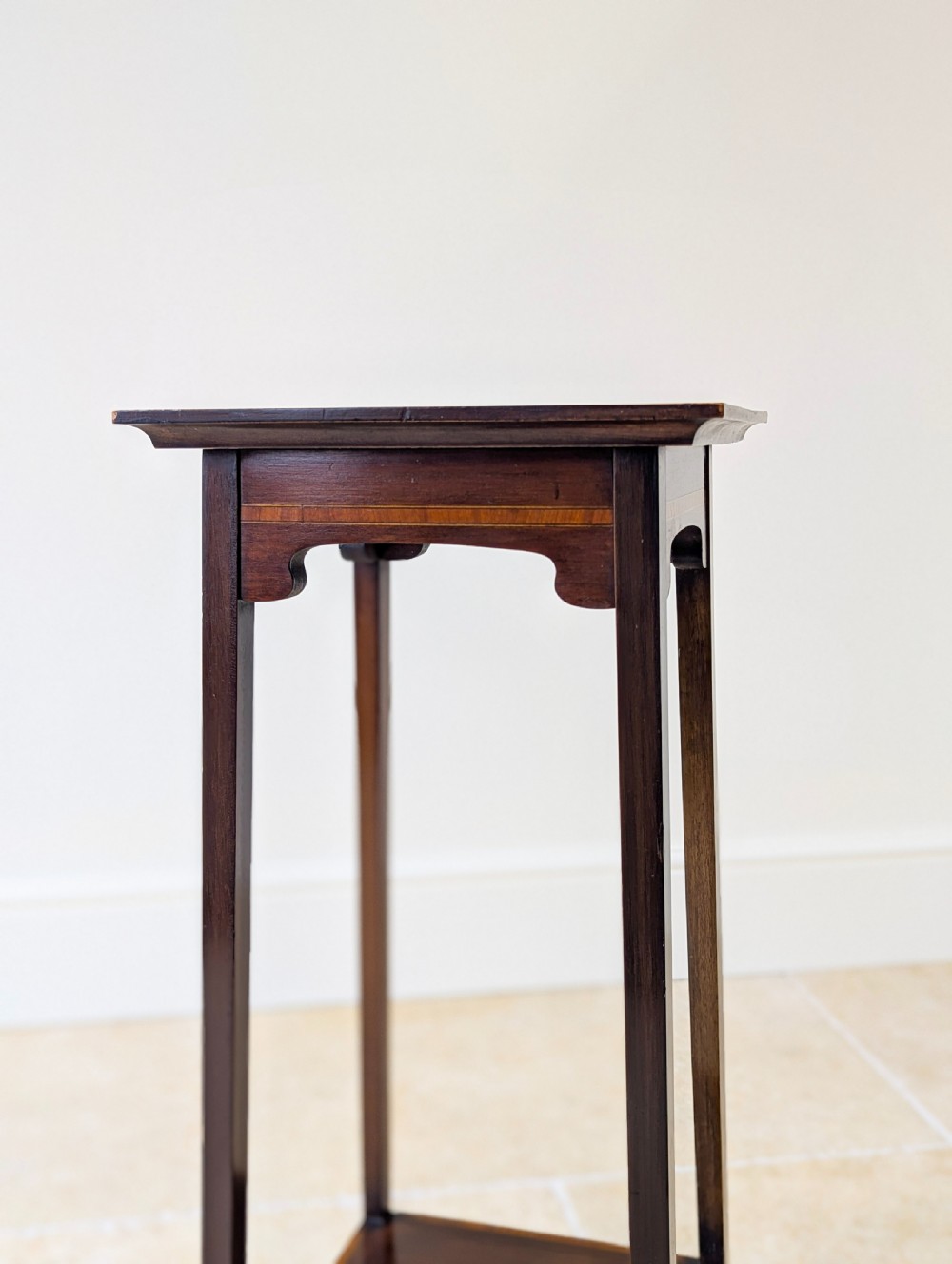 Antique Edwardian Mahogany Plant Stand c.1910 View V