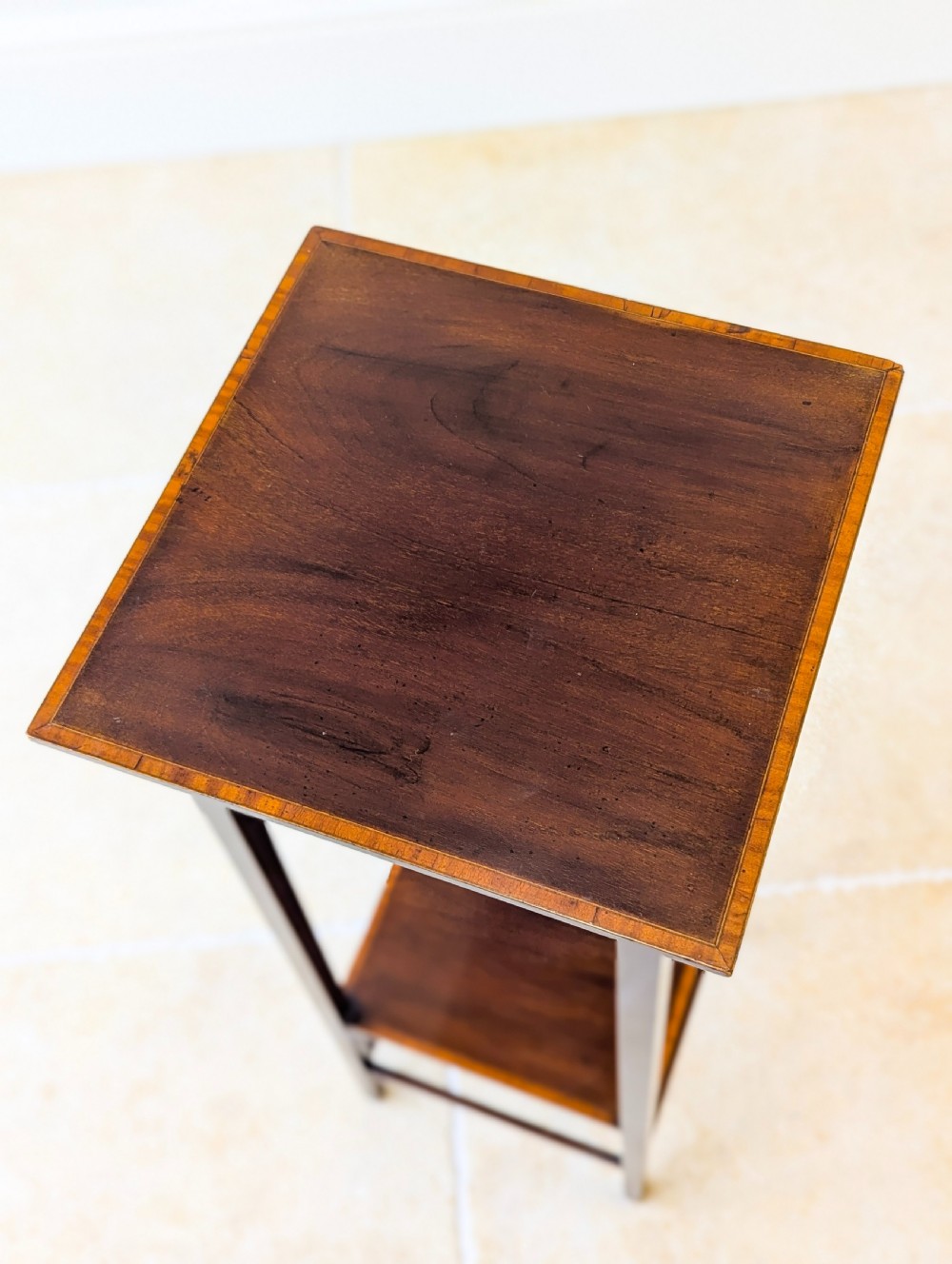 Antique Edwardian Mahogany Plant Stand c.1910 View XIV