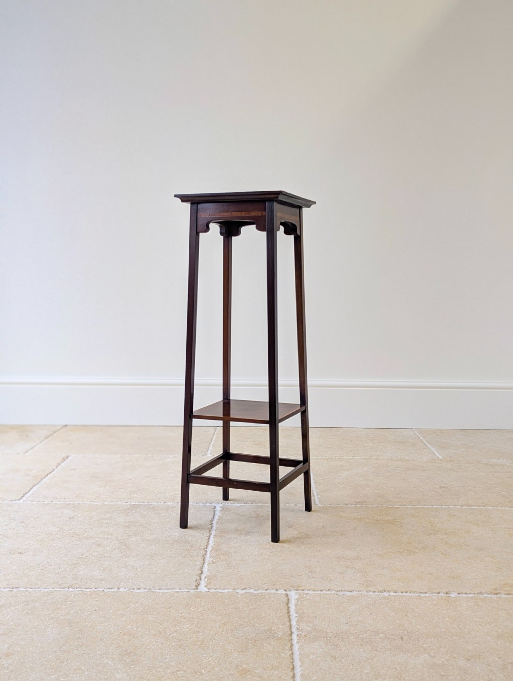 Antique Edwardian Mahogany Plant Stand c.1910 View XIX