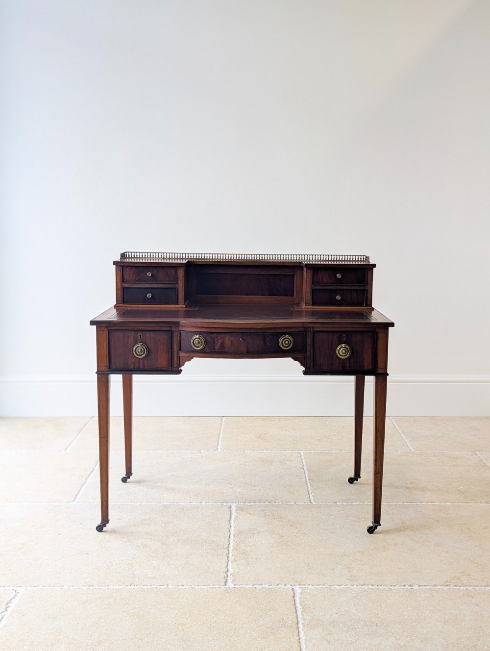 Antique Edwardian Mahogany Writing Desk c.1910 View II
