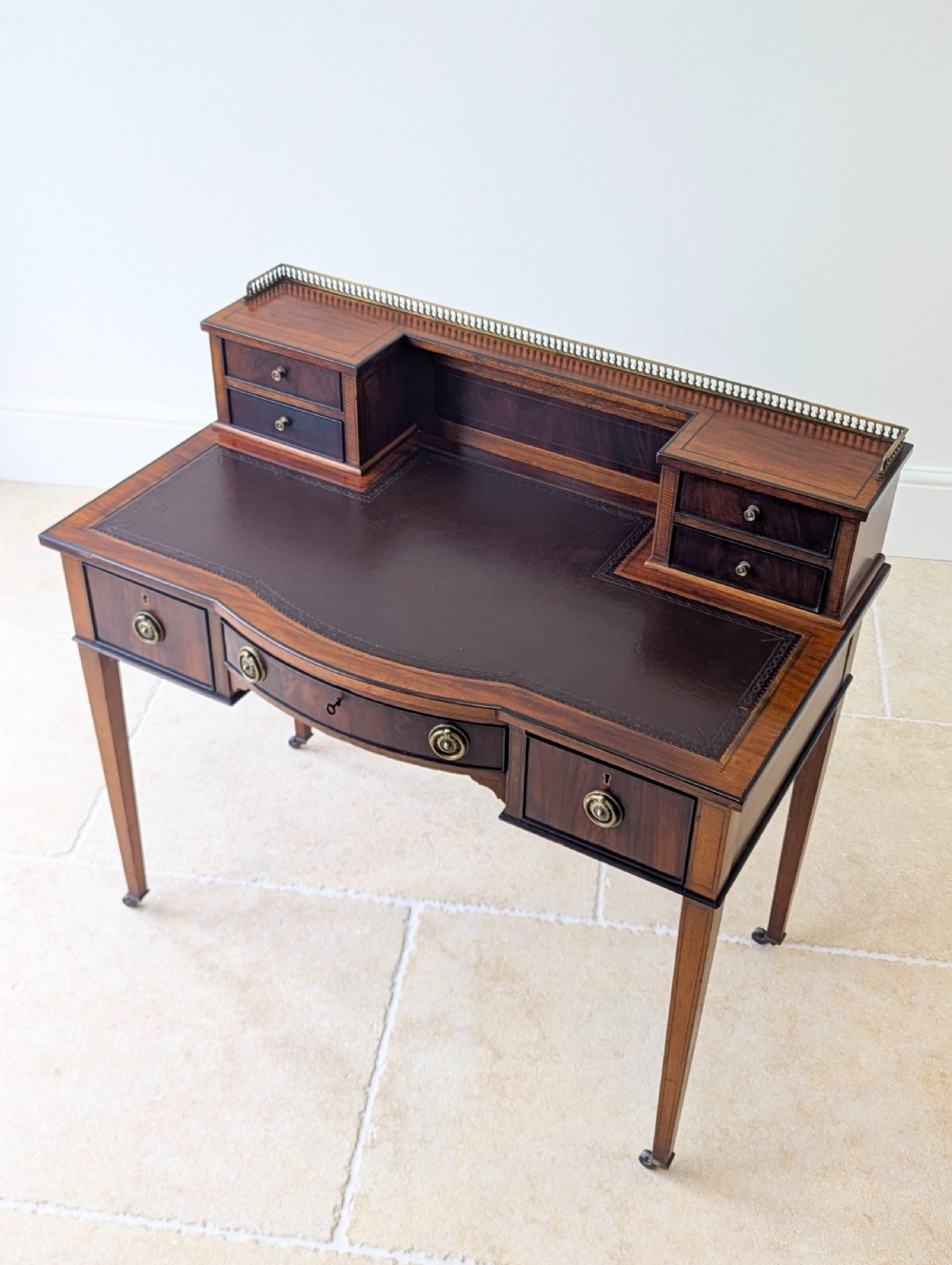 Antique Edwardian Mahogany Writing Desk c.1910 View III