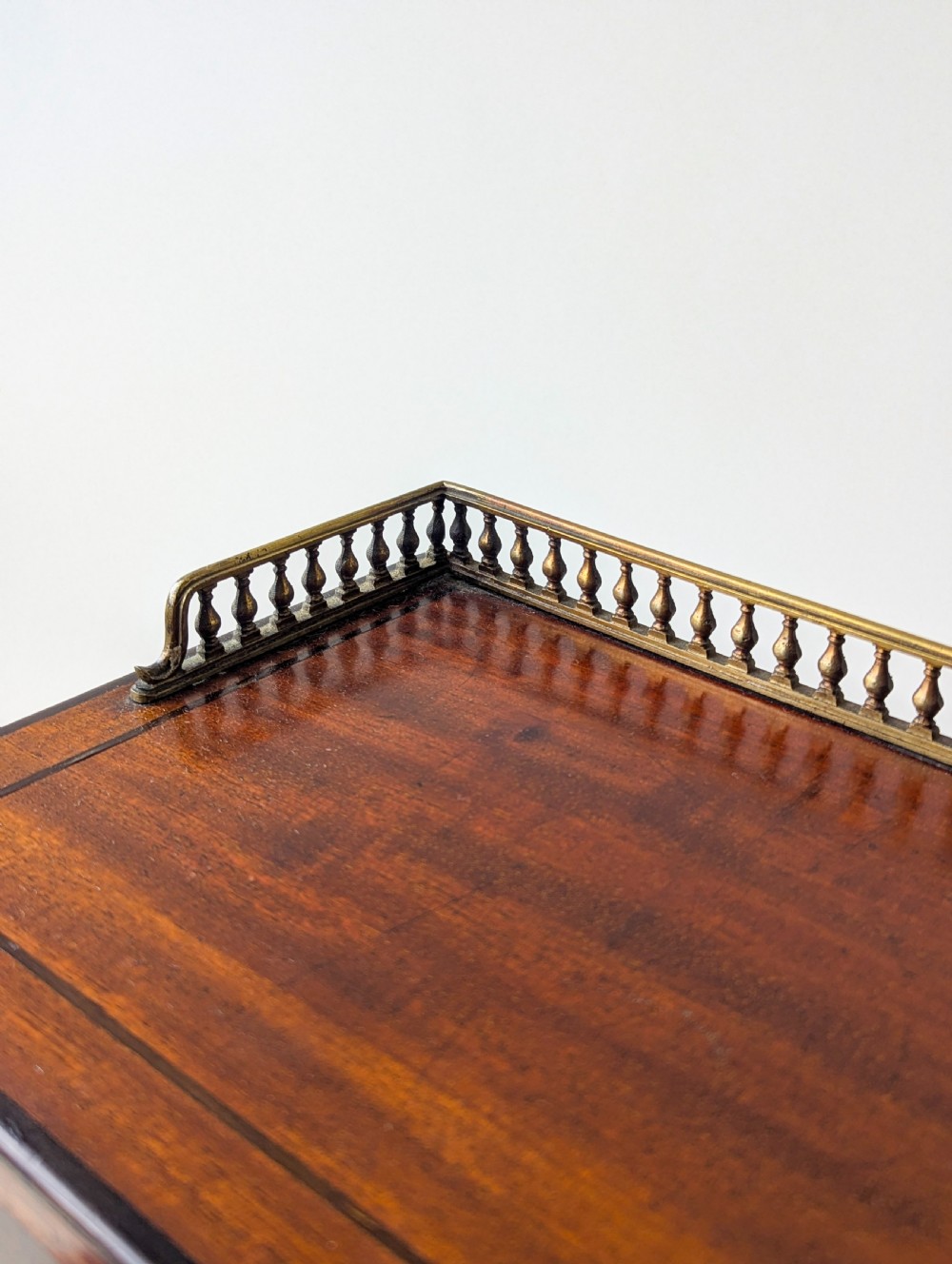 Antique Edwardian Mahogany Writing Desk c.1910 View XIV