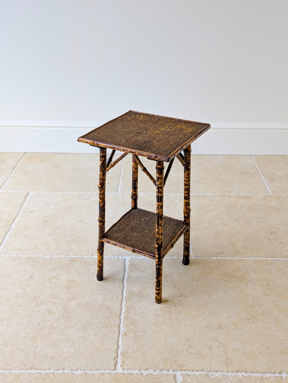 Antique Victorian Bamboo Occasional Table c.1890 View III