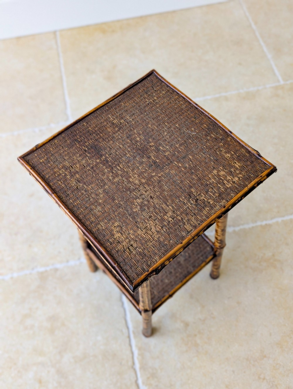 Antique Victorian Bamboo Occasional Table c.1890 View IV