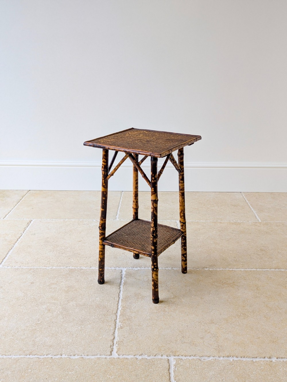 Antique Victorian Bamboo Occasional Table c.1890 View V