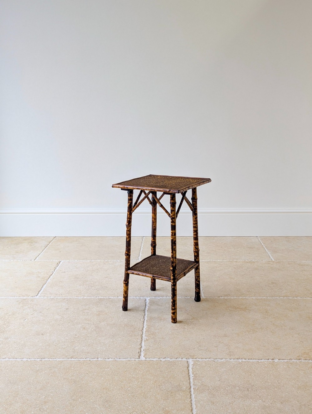 Antique Victorian Bamboo Occasional Table c.1890 View IX