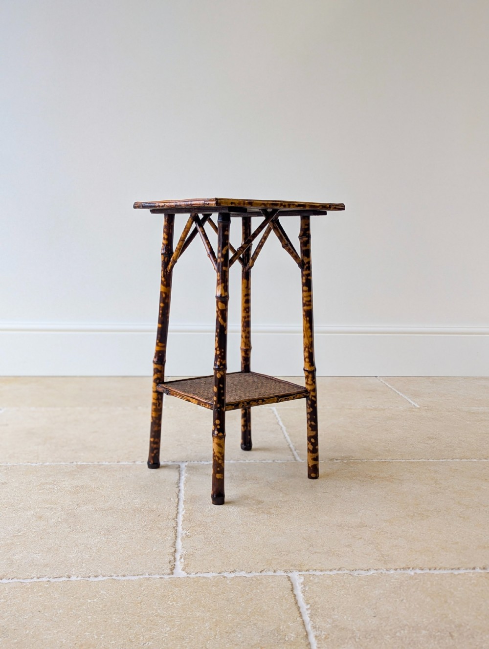 Antique Victorian Bamboo Occasional Table c.1890 View XI