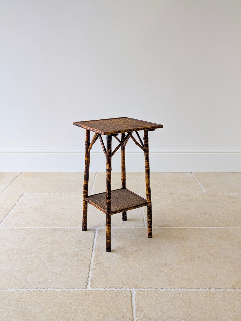 Antique Victorian Bamboo Occasional Table c.1890 View XV