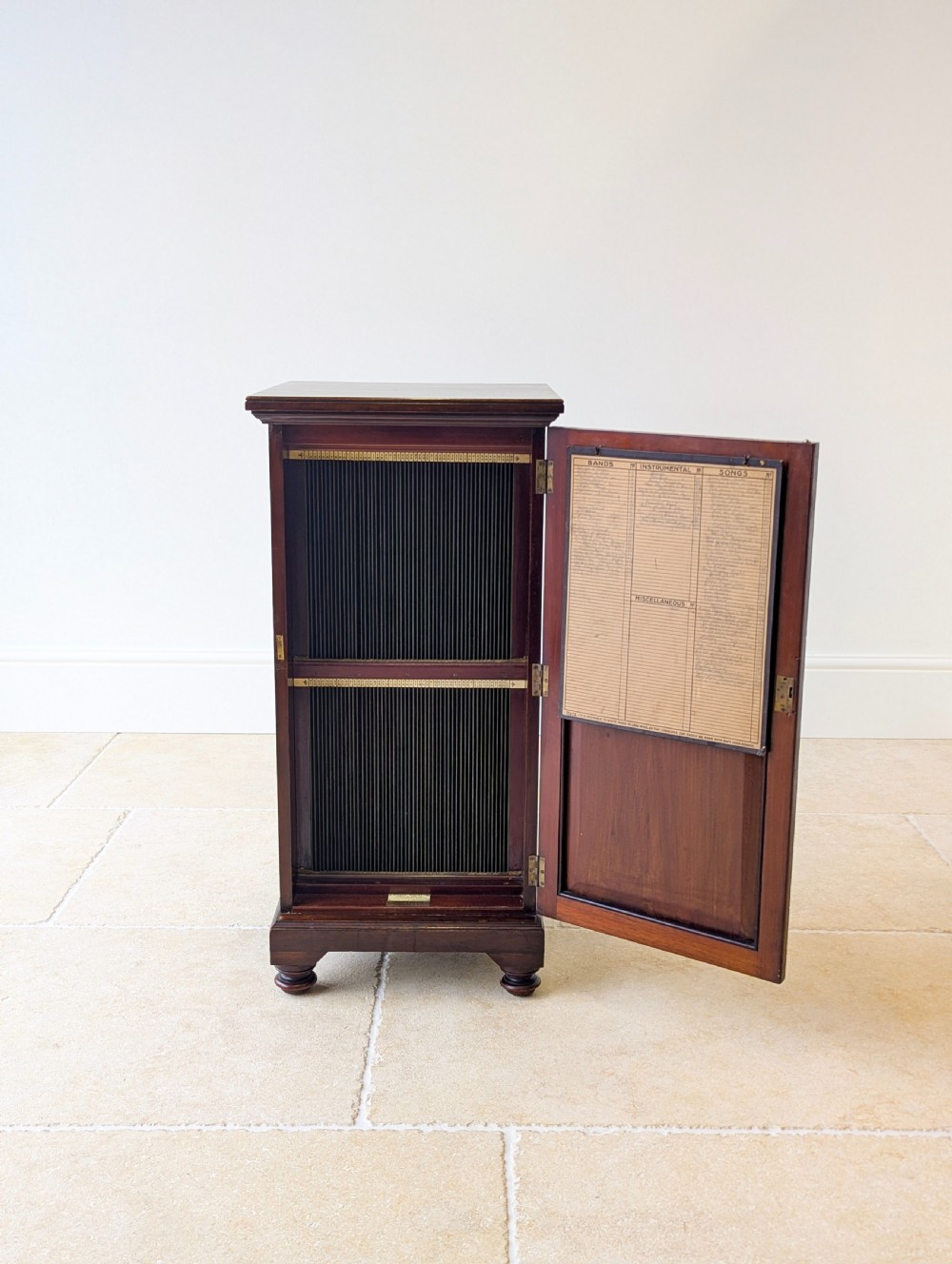 Antique Edwardian Mahogany Record Cabinet c.1910 View II