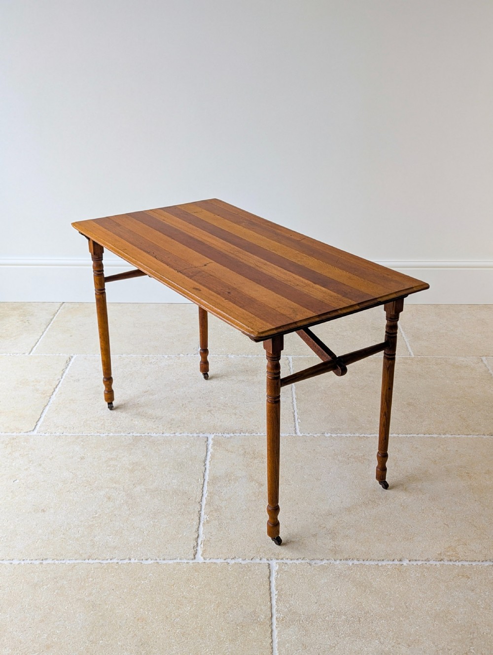 Antique Edwardian Oak Folding Table c.1905 View VI