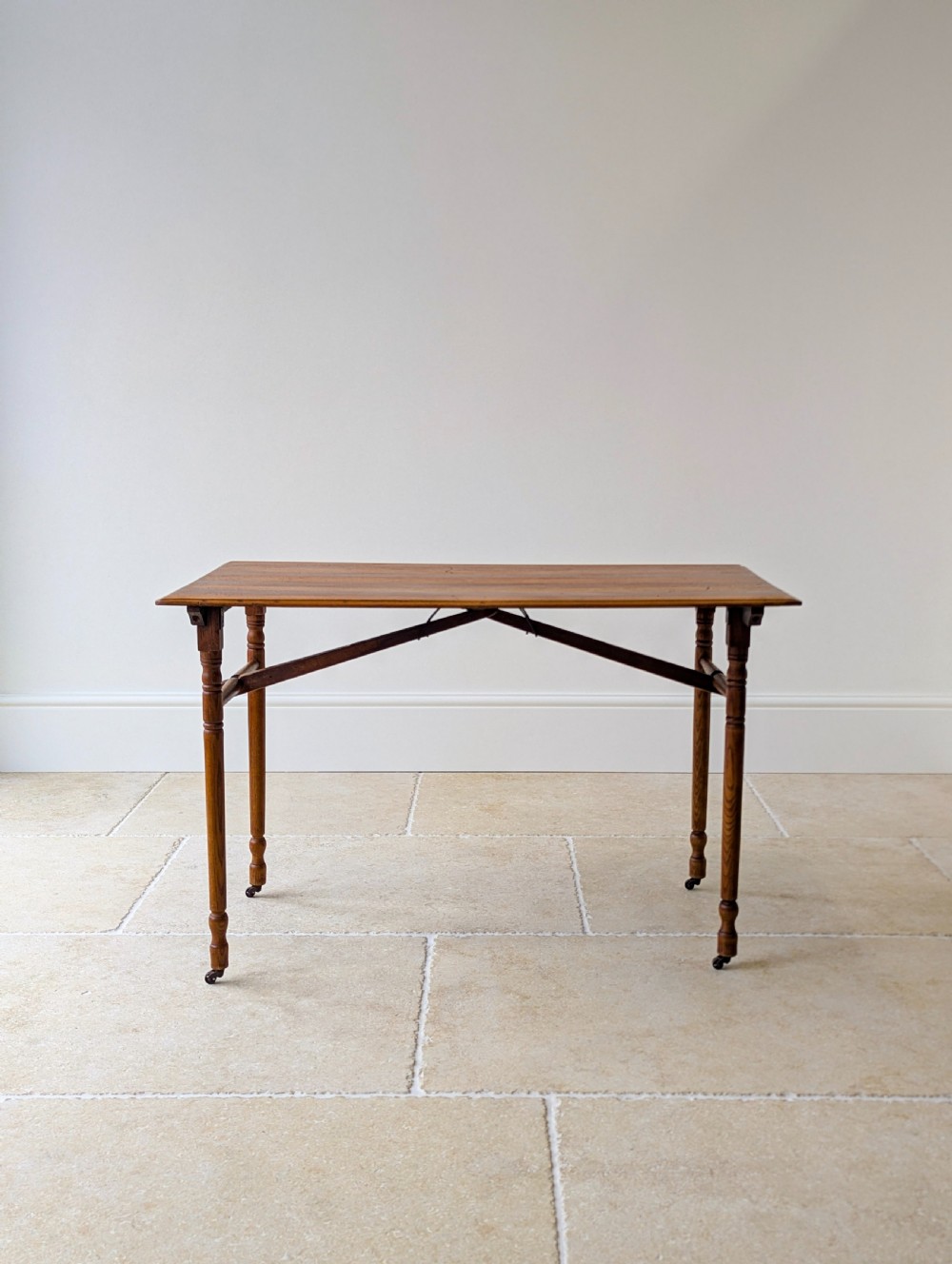 Antique Edwardian Oak Folding Table c.1905 View VII