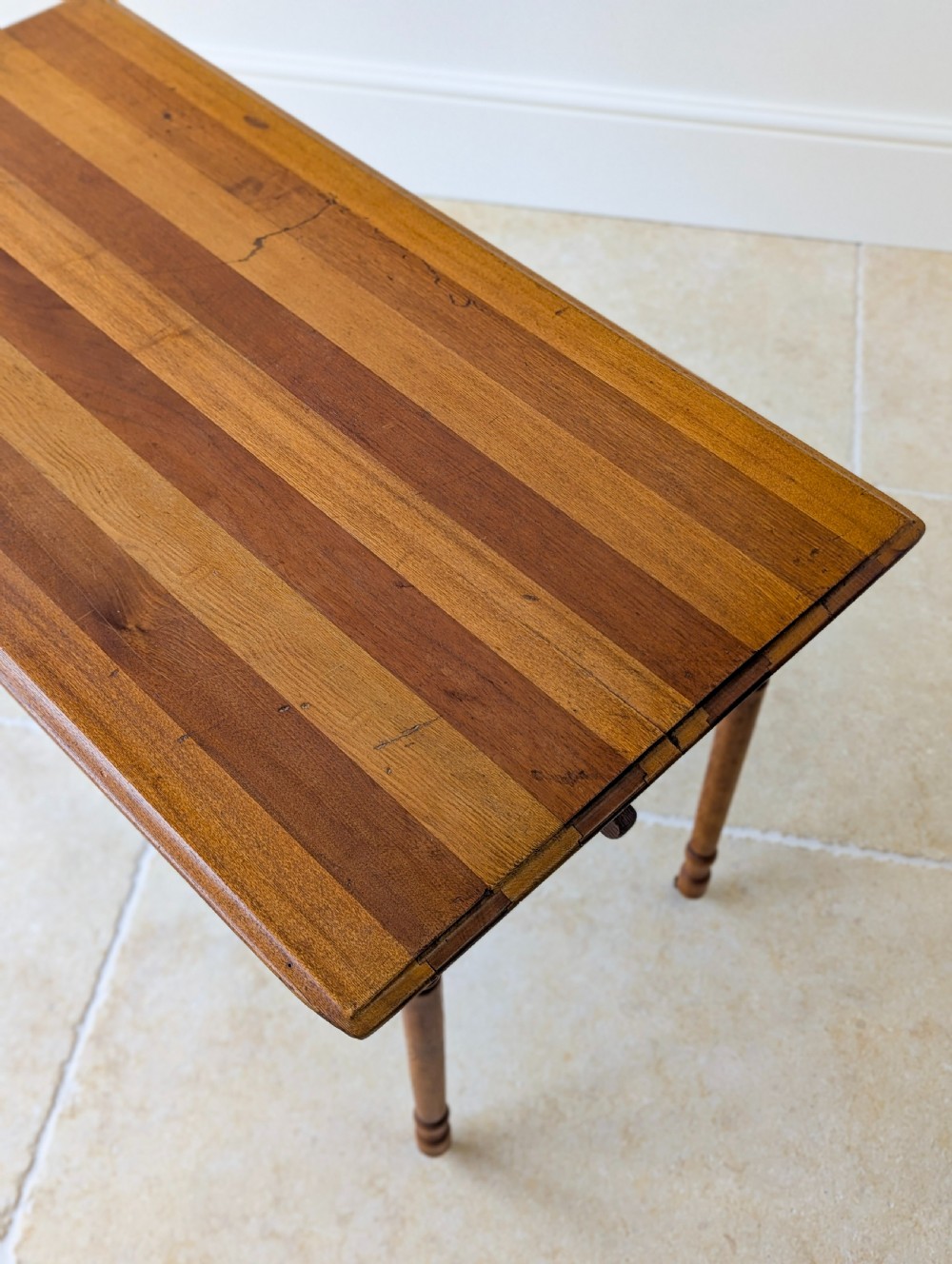 Antique Edwardian Oak Folding Table c.1905 View VIII