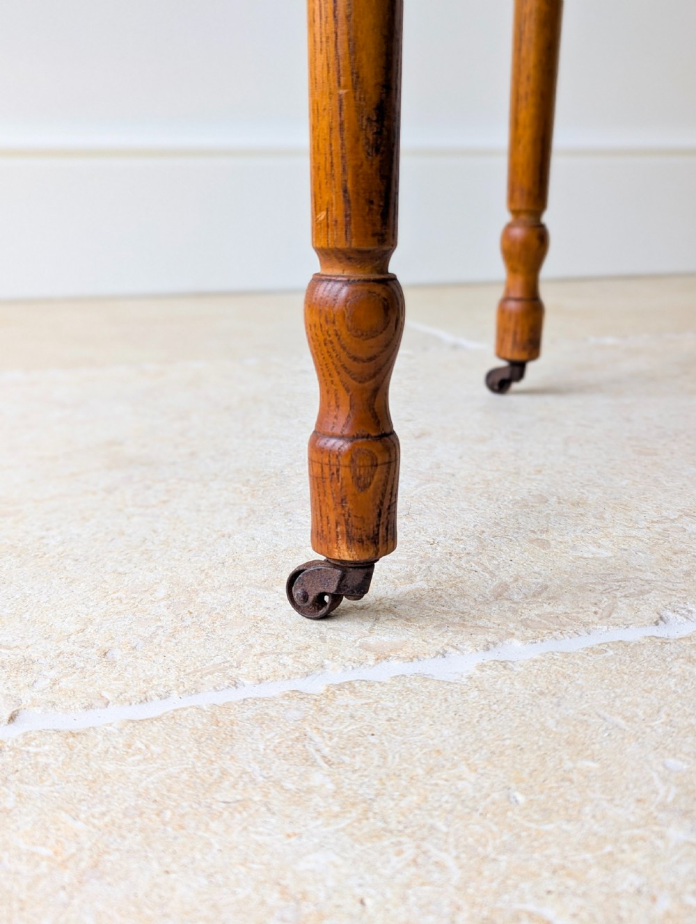 Antique Edwardian Oak Folding Table c.1905 View XII