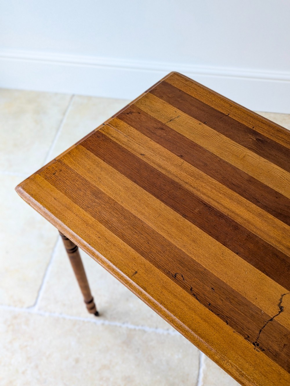 Antique Edwardian Oak Folding Table c.1905 View XIV