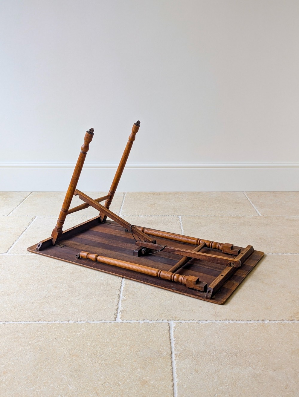 Antique Edwardian Oak Folding Table c.1905 View XVIII