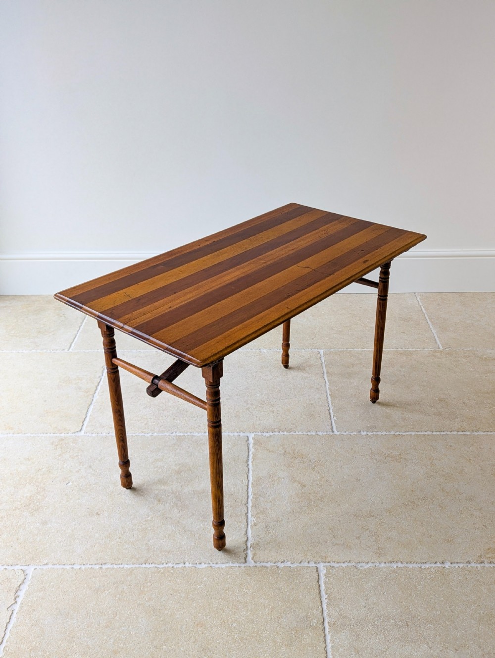 Antique Edwardian Oak Folding Table c.1905 View XIX