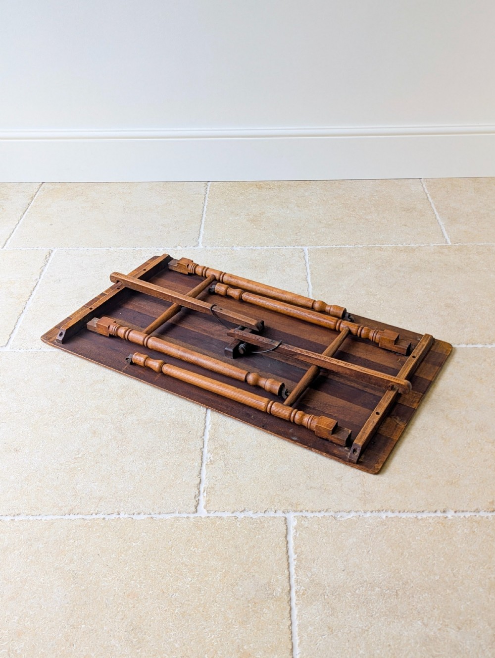 Antique Edwardian Oak Folding Table c.1905 View XX