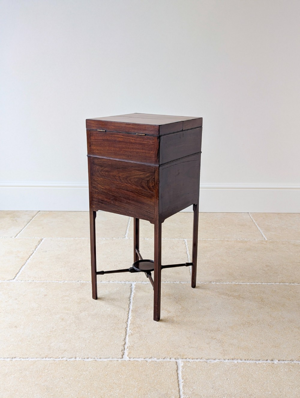 Antique Georgian Mahogany Gentleman’s Bedside Washstand c.1800 View XIX