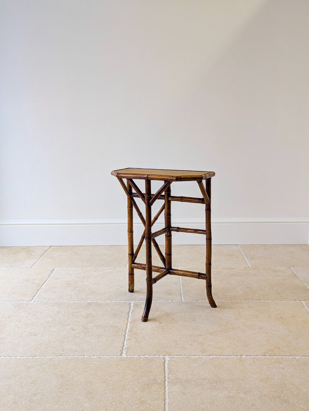 Antique Victorian Bamboo Side Table c.1890 View XVI