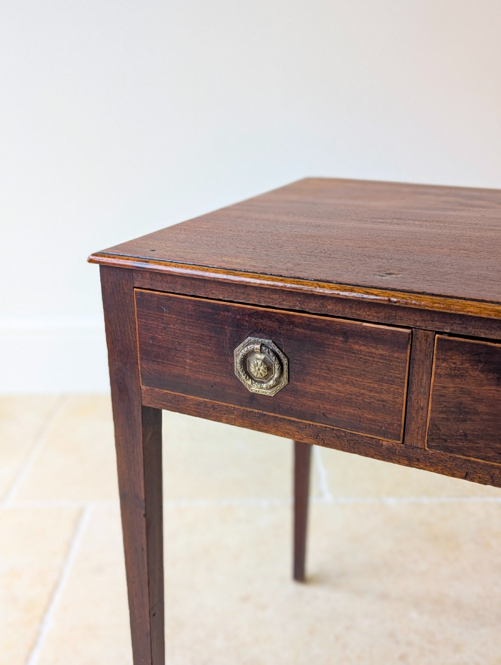 Antique Georgian Mahogany Side Table c.1800 View VI