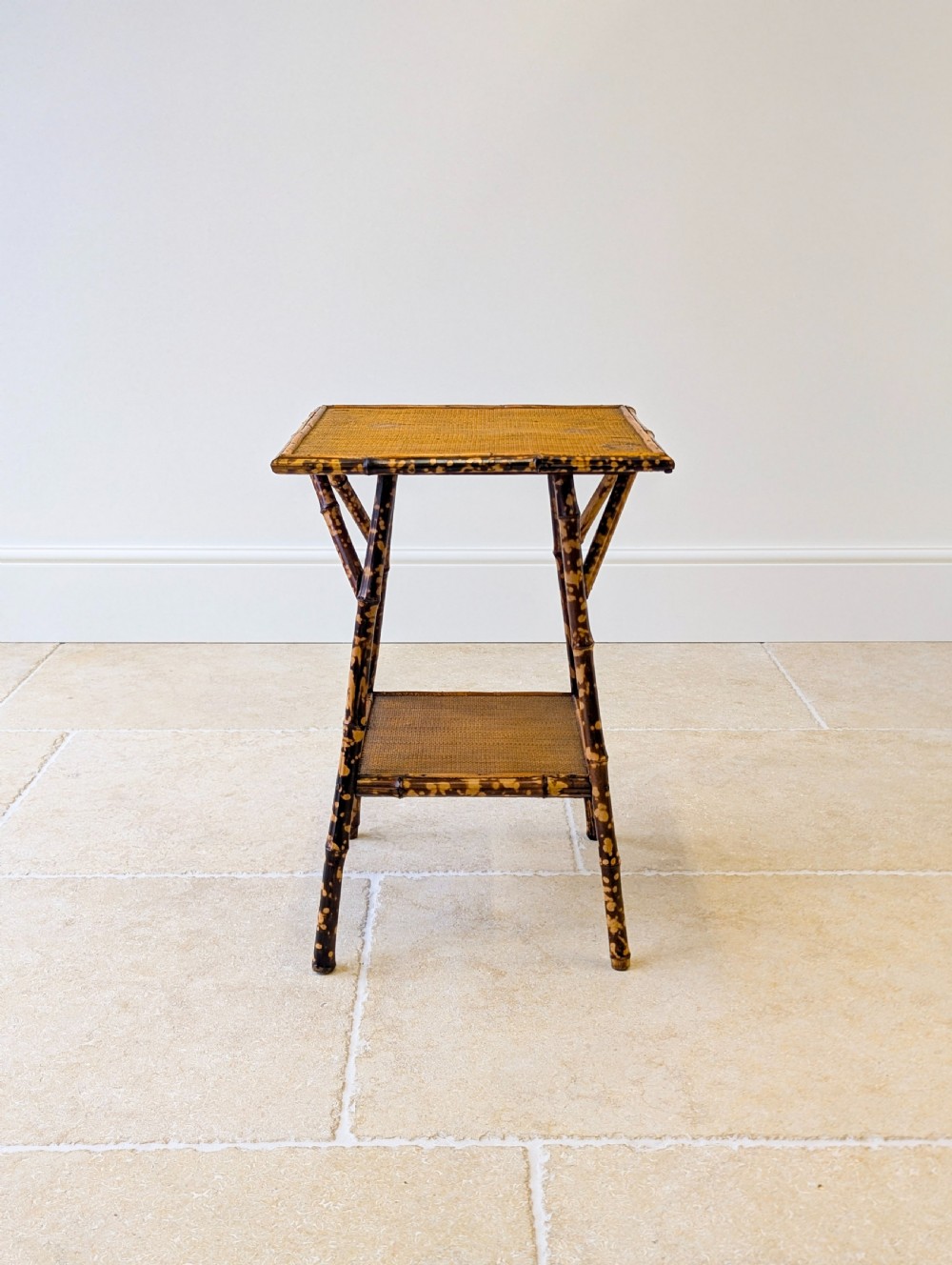 Antique Victorian Bamboo Occasional Table c.1890 View III