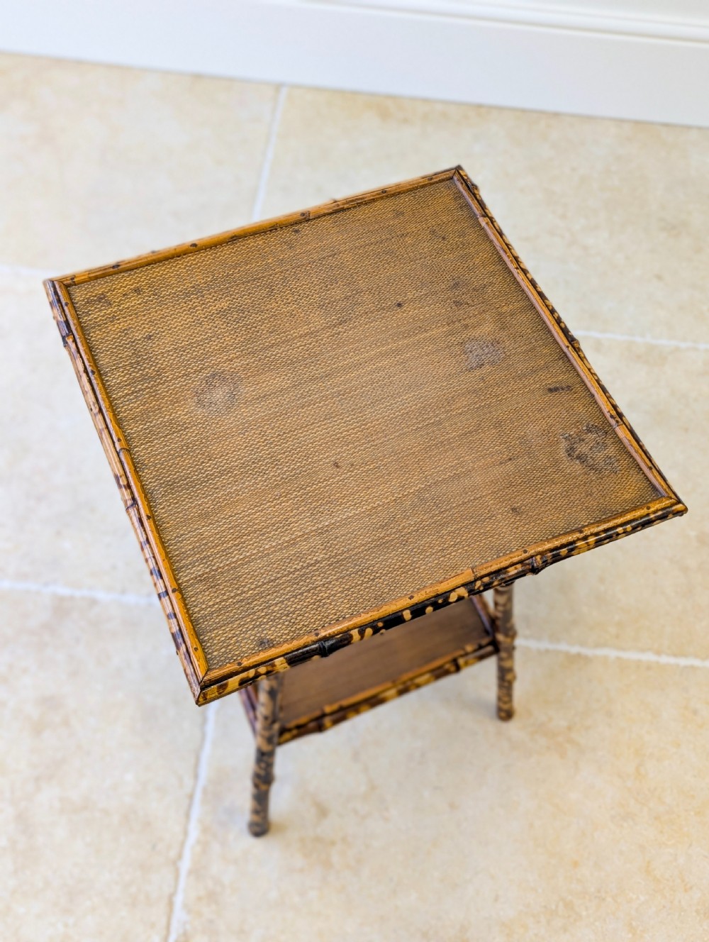 Antique Victorian Bamboo Occasional Table c.1890 View IV